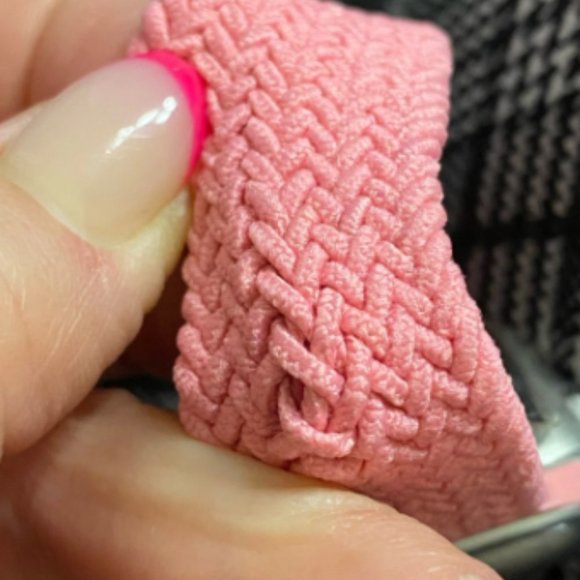 NEW Pink Braided Solo Loop For Apple Watch - Picture 4 of 9